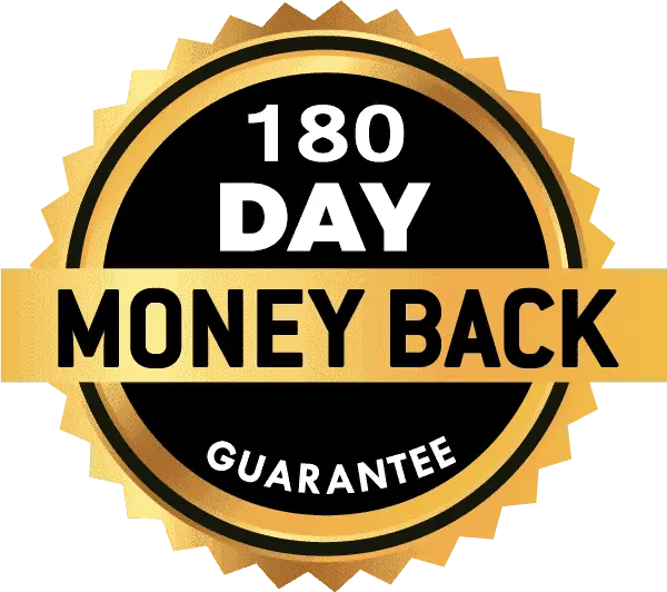 Neuro Surge 180 Days Money Back Guarantee Badge
